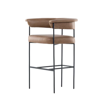 Chesney Counter Stool in Saddle Brown - Warehouse Sale