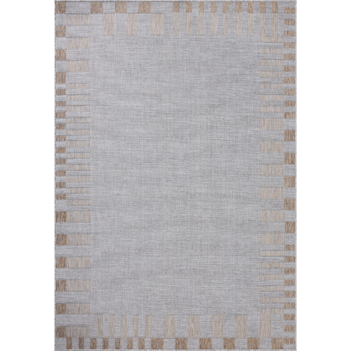 Topanga (Amber Lewis × Loloi) TOP-08 Indoor/Outdoor Rug [Silver/Natural]