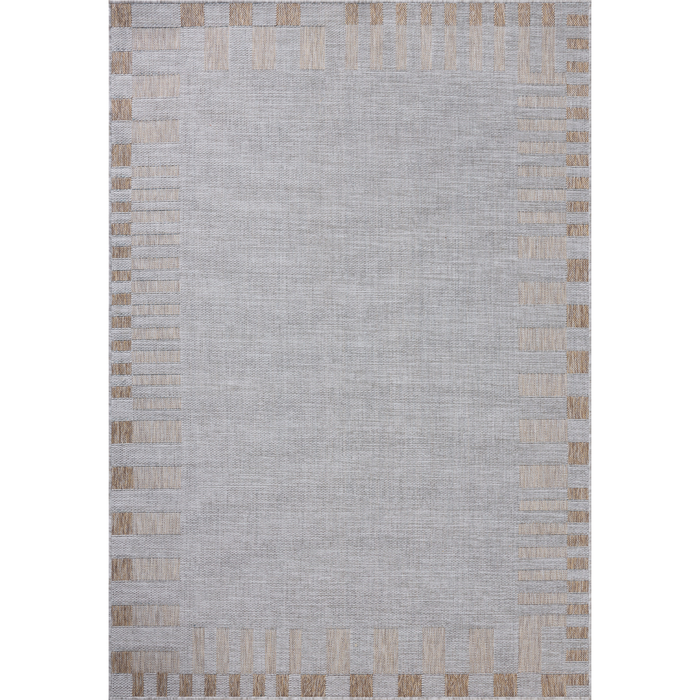 Topanga (Amber Lewis × Loloi) TOP-08 Indoor/Outdoor Rug [Silver/Natural]