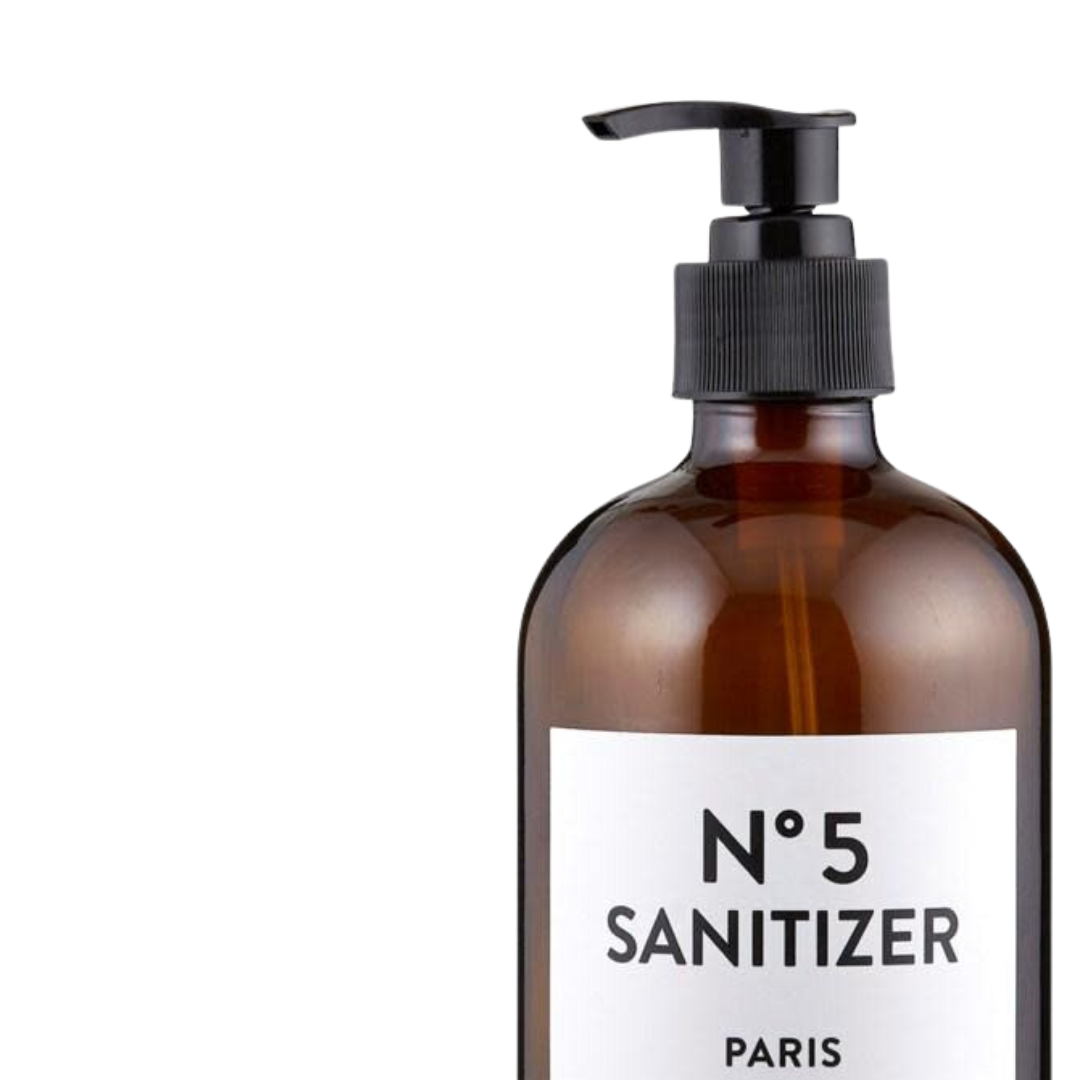 Amber Sanitizer Bottle