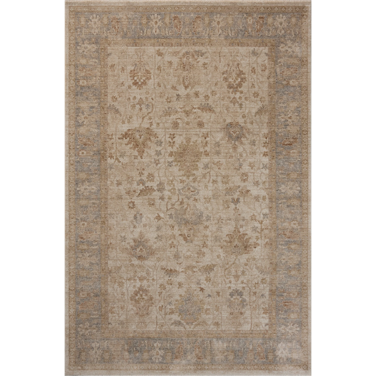 Zenith ZEN-07 Rug [Beige/Steel]