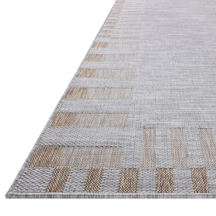 Topanga (Amber Lewis × Loloi) TOP-08 Indoor/Outdoor Rug [Silver/Natural]