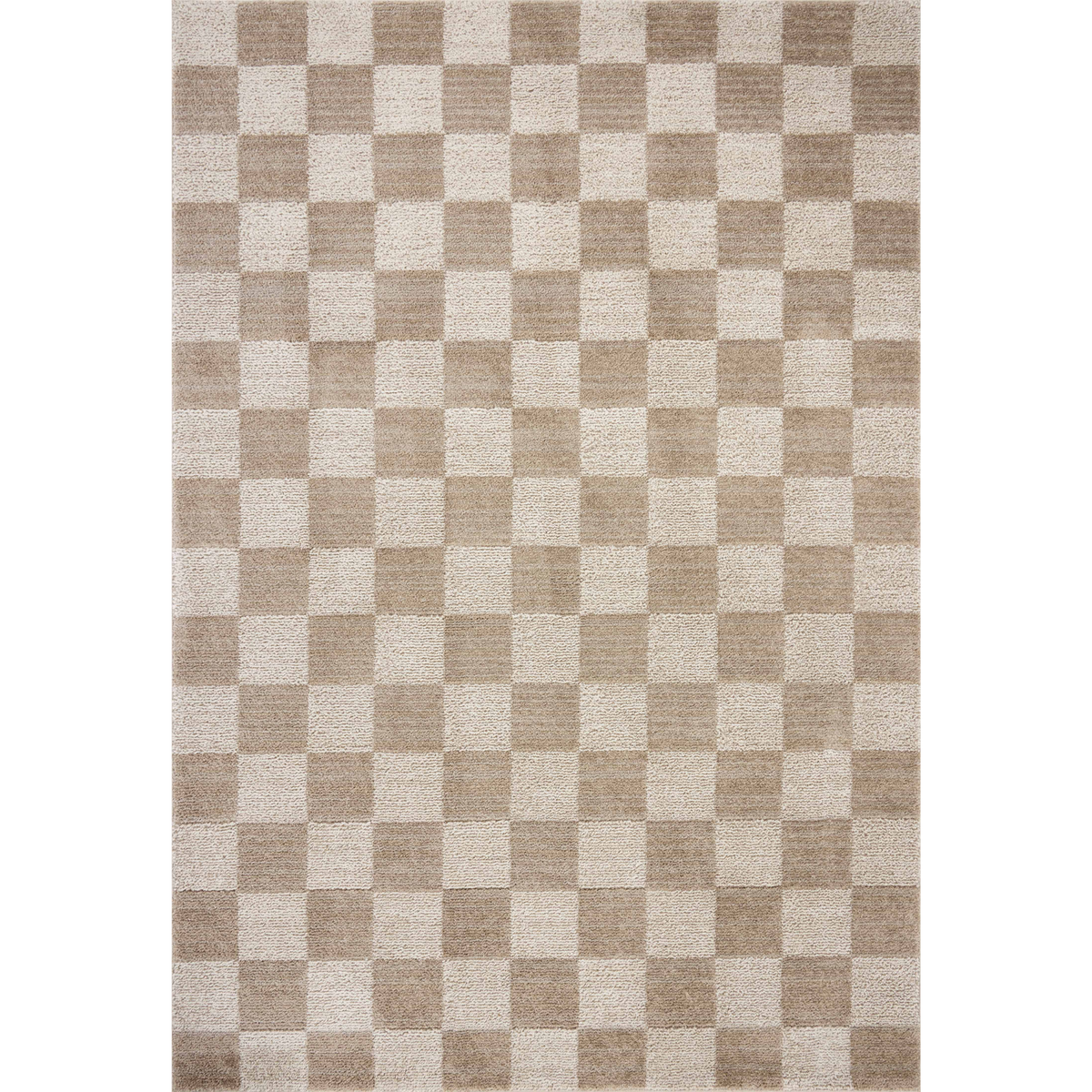 Calvin CLV-01 (Chris Loves Julia × Loloi) Rug [Pebble/Ivory]