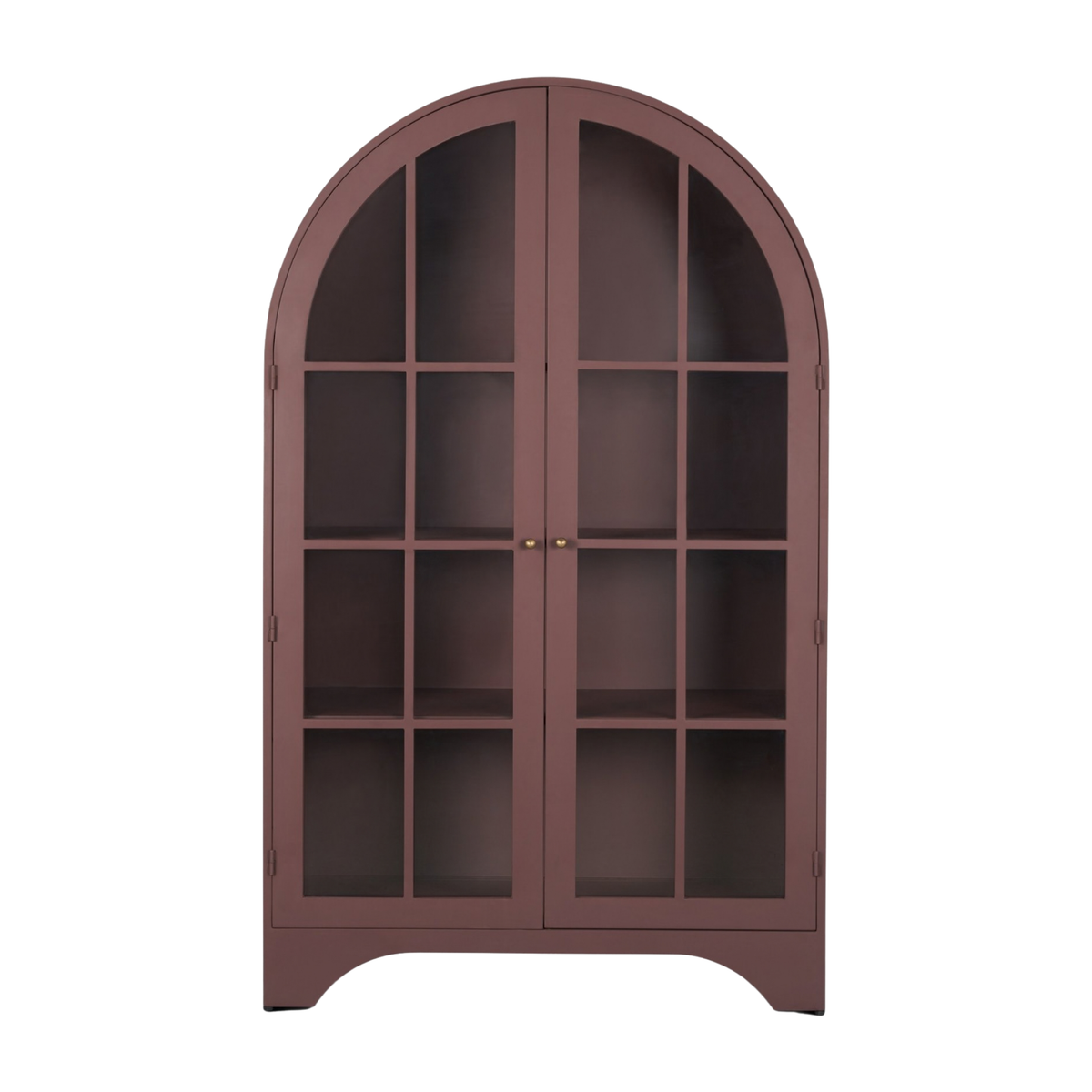 Rousseau Display Cabinet [Burgundy Metal]