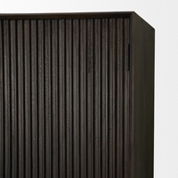 Cinder Distressed Wood Tall Cabinet
