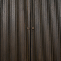 Cinder Distressed Wood Tall Cabinet