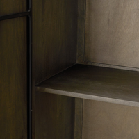Cinder Distressed Wood Tall Cabinet