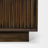 Cinder Distressed Wood Tall Cabinet