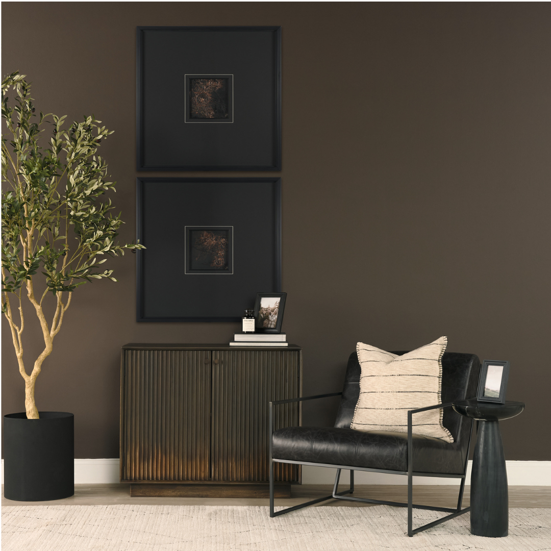 Cinder Distressed Wood Accent Cabinet