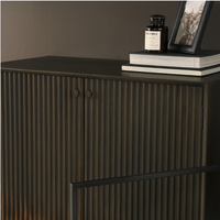 Cinder Distressed Wood Accent Cabinet