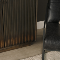 Cinder Distressed Wood Accent Cabinet