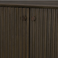 Cinder Distressed Wood Accent Cabinet