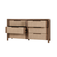 Casa Oak Veneer 6-Drawer Dresser