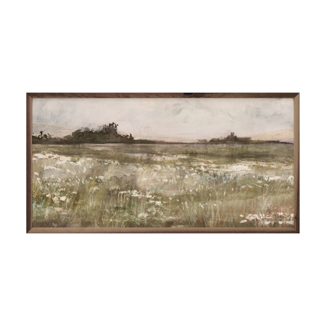 Moody Field I - 16" x 8" Wooden Art Print