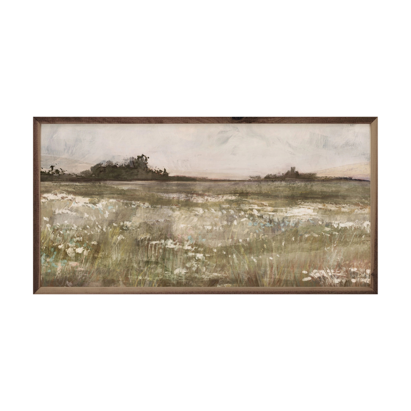 Moody Field I - 16" x 8" Wooden Art Print