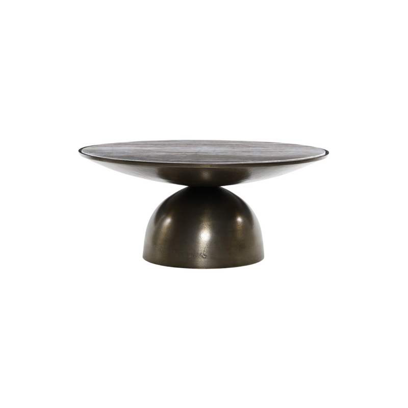 Cohan Coffee Table [Aged Bronze & Marble]