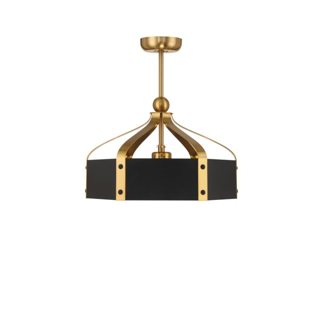 Sheffield 6-Light 26" LED Fan D'Lier