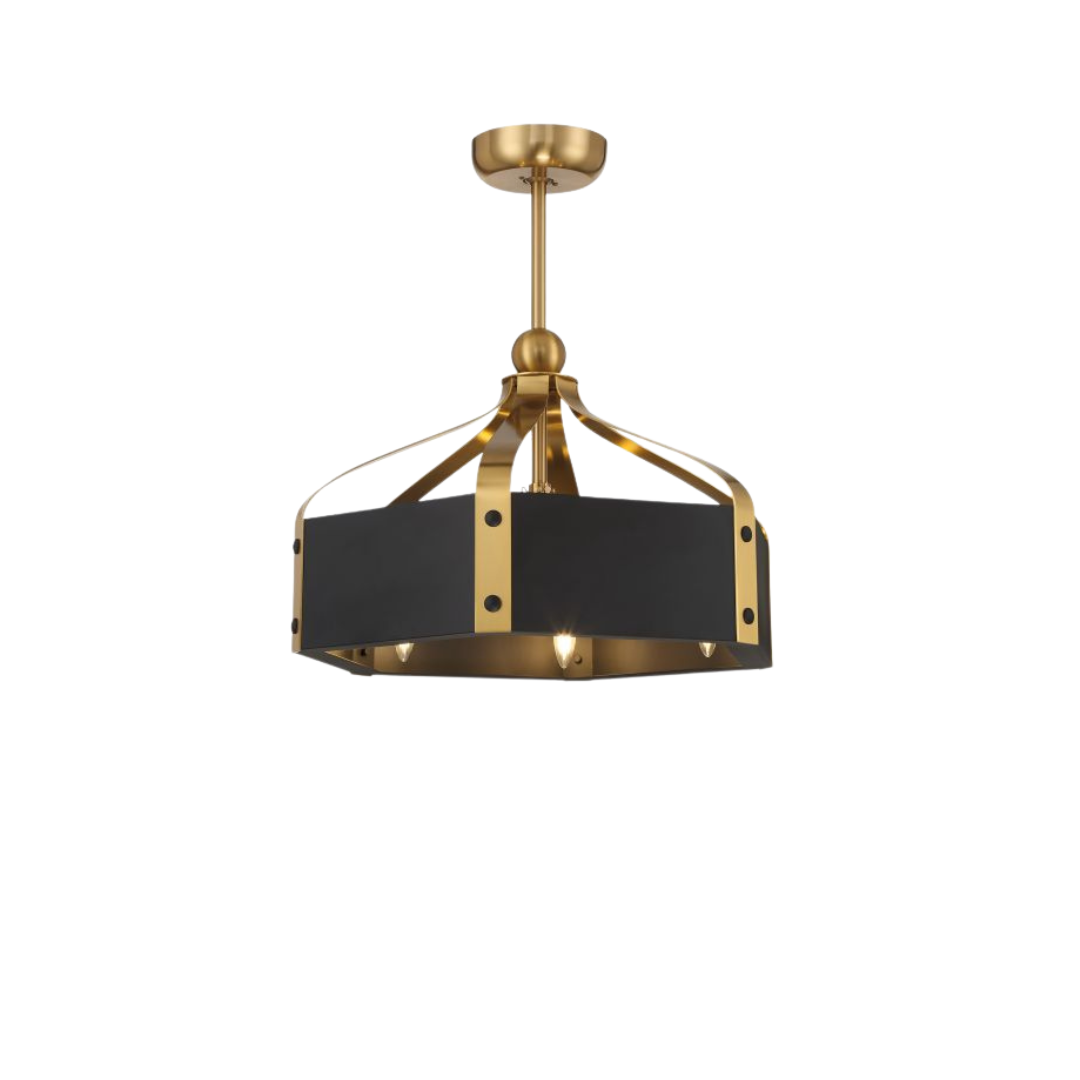 Sheffield 6-Light 26" LED Fan D'Lier