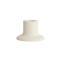 Ridge Ceramic Candle Holder