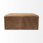 Minara Leather Ottoman Coffee Table