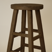 Prosper Reclaimed Wooden Counter Stool
