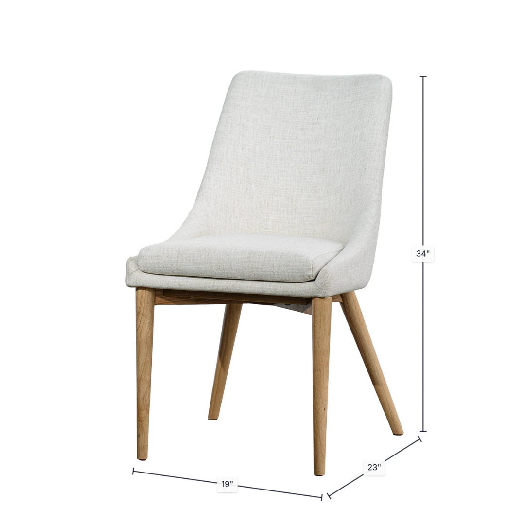 Fritz Dining Chair /w Natural Leg [Set of 2]