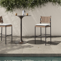 Myka Outdoor Woven Stool