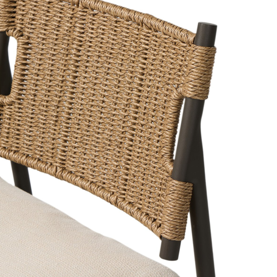 Myka Outdoor Woven Stool