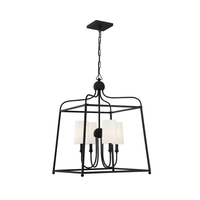 Libby Langdon Sylvan 4 Light Lantern Chandelier [/w Shades]