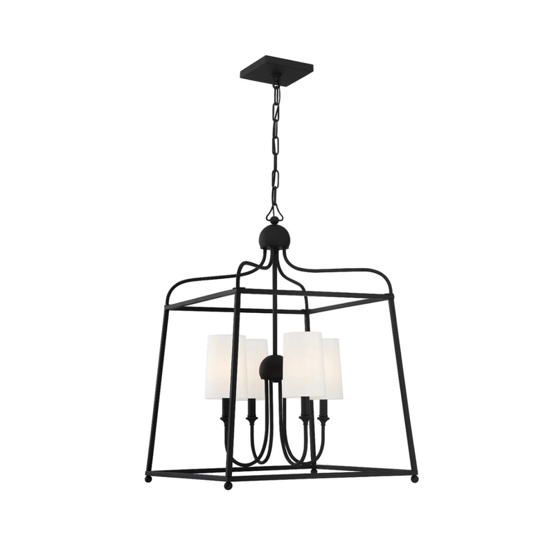 Libby Langdon Sylvan 4 Light Lantern Chandelier [/w Shades]