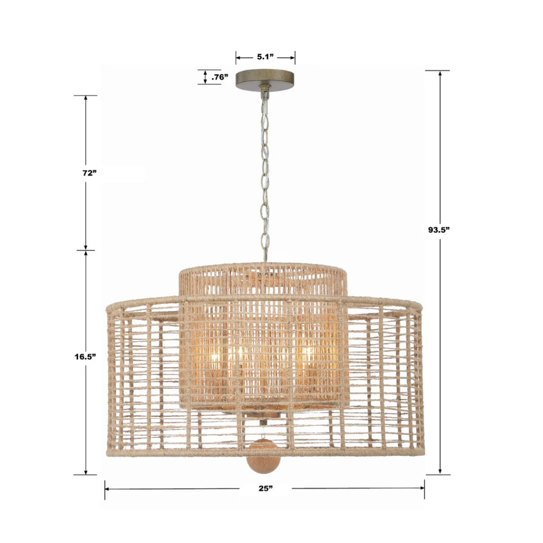 Jayna 4-Light Chandelier