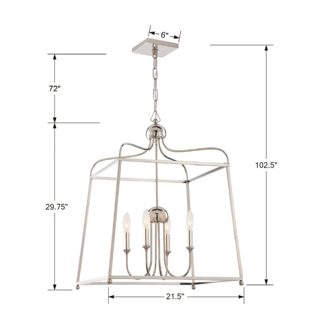Libby Langdon Sylvan 4 Light Lantern Chandelier