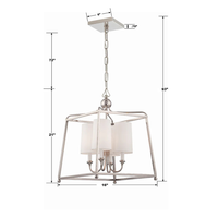 Libby Langdon Sylvan 4 Light Lantern Chandelier [Small - /w Shades]