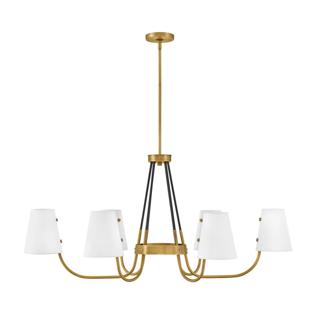 Aston 45" Six Light Linear Chandelier