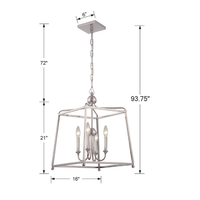 Libby Langdon Sylvan 4 Light Lantern Chandelier [Small]