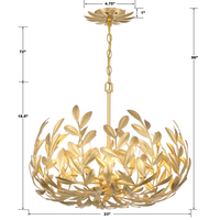 Broche 5-Light Florette Chandelier
