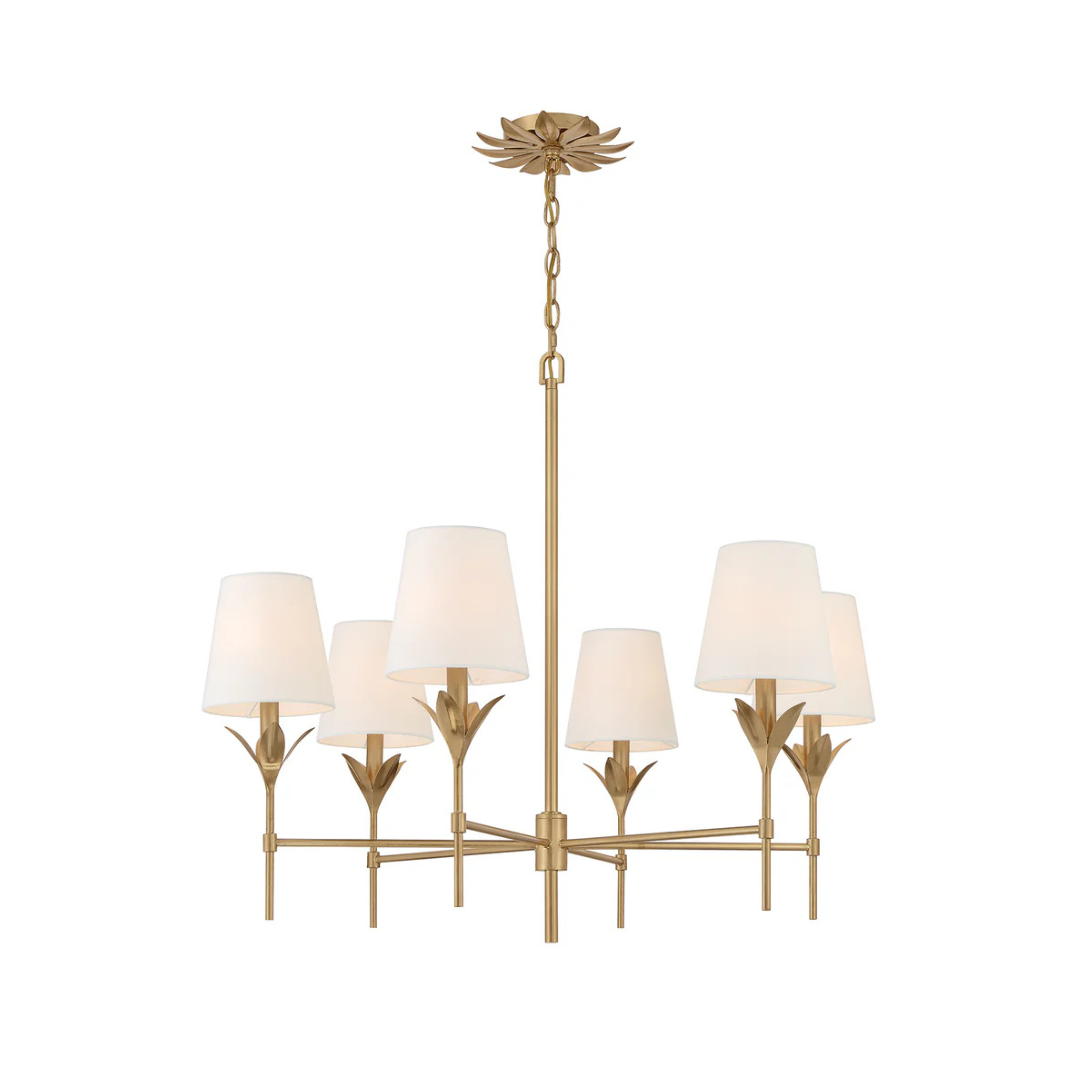 Broche 6 Light Chandelier