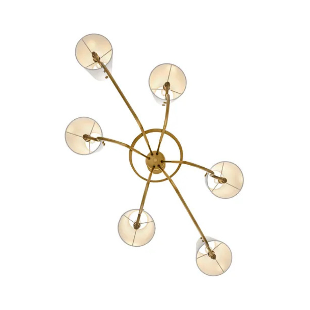 Aston 45" Six Light Linear Chandelier