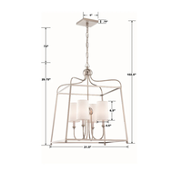 Libby Langdon Sylvan 4 Light Lantern Chandelier [/w Shades]
