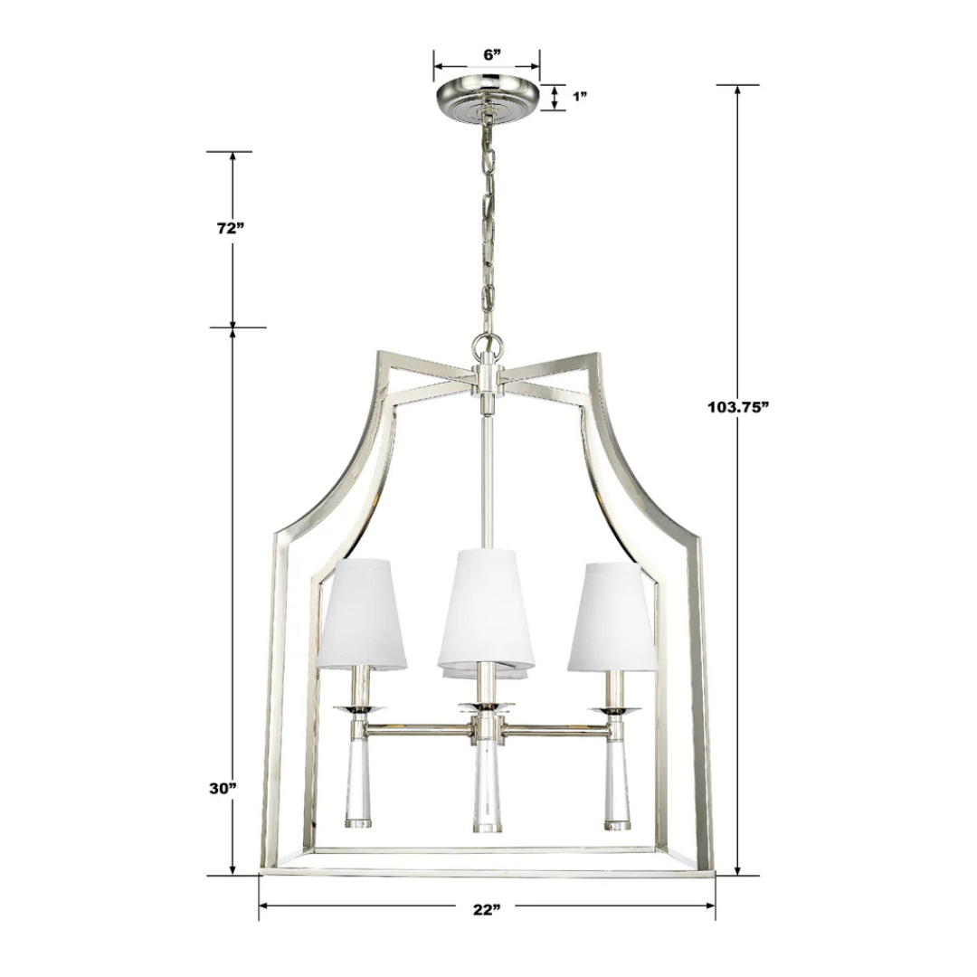 Baxter 4 Light Lantern Chandelier