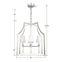 Baxter 4 Light Lantern Chandelier
