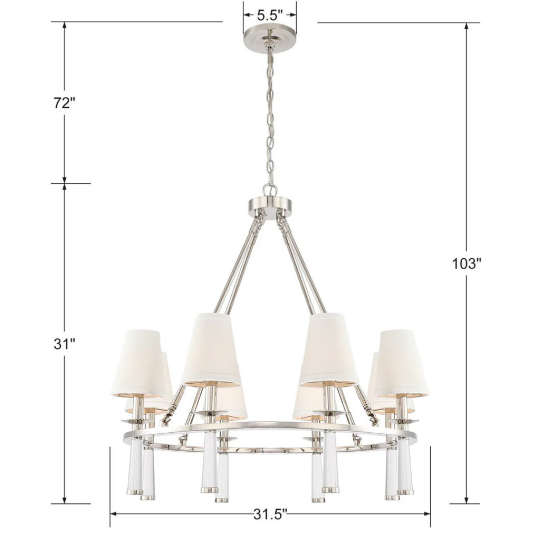 Baxter 8 Light Chandelier