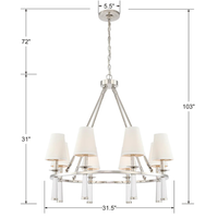 Baxter 8 Light Chandelier