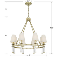 Baxter 8 Light Chandelier
