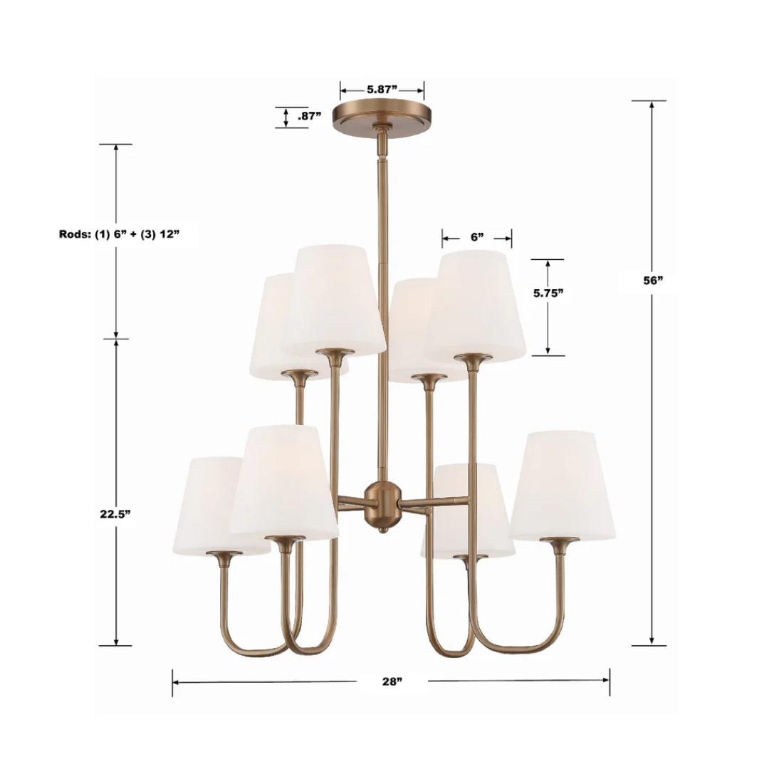 Keenan 8 Light Chandelier