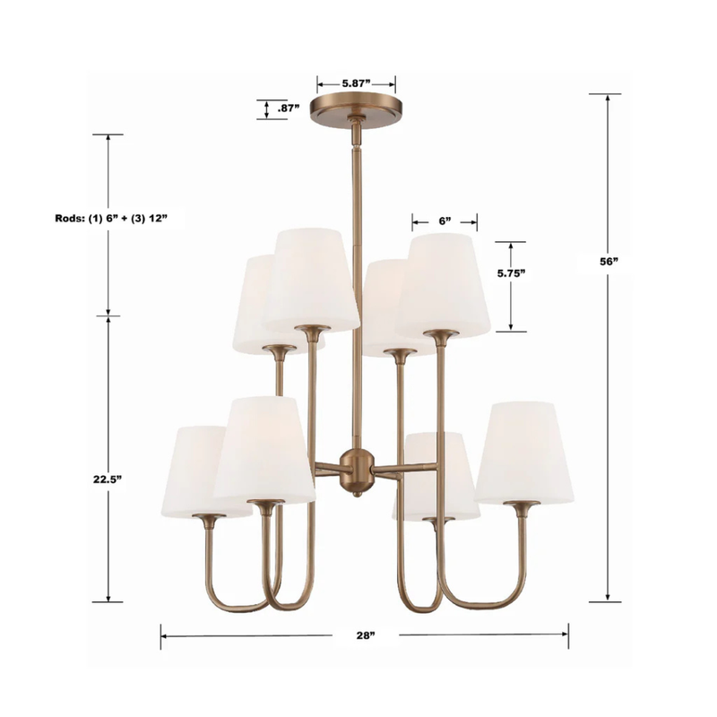 Keenan 8 Light Chandelier