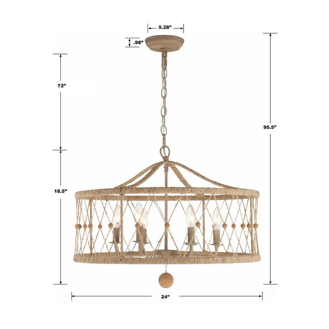 Brixton 6 Light Chandelier