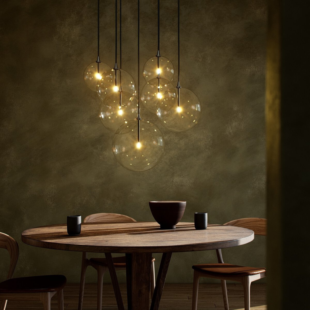 Clustered 7-Light Chandelier