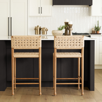 Brinley Paper Rope Counter Stool