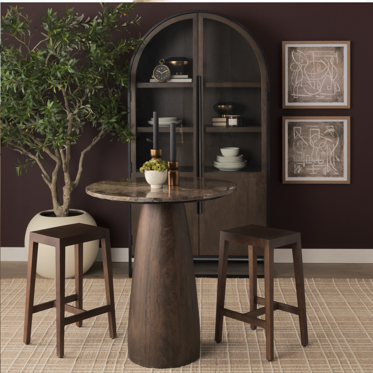 Colony Wooden Counter Stool